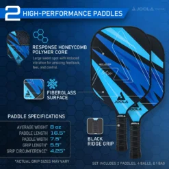 JOOLA Ben Johns Blue Lightning Pickleball Paddle Set -DICKS SPORTING GOODS Sales 18537 Blue DET alt2
