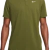 Nike Men's NikeCourt Dri-FIT Blade Collar Tennis Polo -DICKS SPORTING GOODS Sales 21NIKMMNKCTDFPLBLRCQ Rough Green White