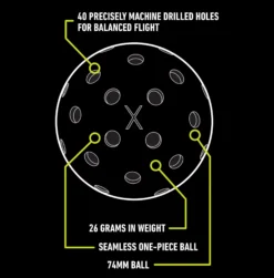 Franklin Pickleball-X Outdoor Pickleballs – 3 Pack -DICKS SPORTING GOODS Sales 52822T18 White DET