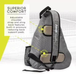 Franklin Pickleball-X Elite Performance Sling Bag -DICKS SPORTING GOODS Sales 52823 Gray DET alt4