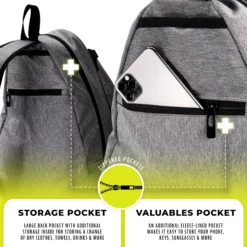 Franklin Padel Tennis Sling Bag -DICKS SPORTING GOODS Sales 52891 GreyBlack DET alt2