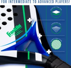 Franklin Aurora Padel Tennis Paddle -DICKS SPORTING GOODS Sales 53977P BLUEGREEN DET alt1