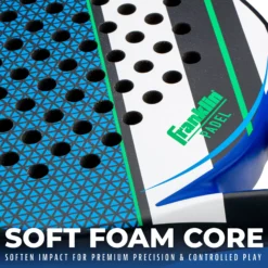 Franklin Aurora Padel Tennis Paddle -DICKS SPORTING GOODS Sales 53977P BLUEGREEN DET alt3