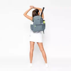 Ame And Lulu Courtside Tennis Backpack 2.0 -DICKS SPORTING GOODS Sales CSTBN204 CharcoalLime MODBCK