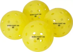 Onix Sports Dura Fast 40 Outdoor Pickleball - 4 Pack -DICKS SPORTING GOODS Sales KZDF004 Y4 Yellow FRT alt1