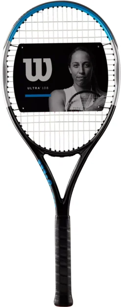 Wilson Ultra Team V3 Tennis Racquet -DICKS SPORTING GOODS Sales WR046210U BlackBlueSilver FRT alt1