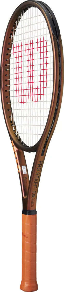 Wilson Pro Staff Team V14 Tennis Racquet 10 Wilson Pro Staff Team V14 Tennis Racquet -DICKS SPORTING GOODS Sales WR136010U 1 Gold AL