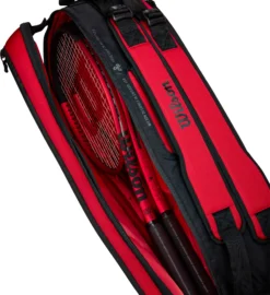 Wilson Clash V2 Super Tour 6 Pack Bag -DICKS SPORTING GOODS Sales WR8016501001 BlackRed DET alt3