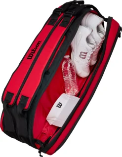 Wilson Clash V2 Super Tour 6 Pack Bag -DICKS SPORTING GOODS Sales WR8016501001 BlackRed DET alt4
